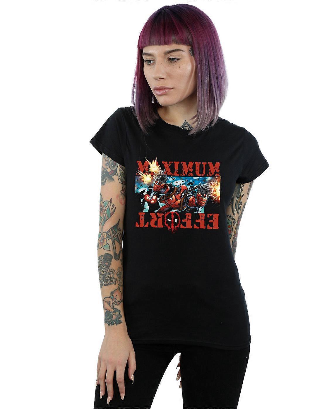 Marvel Women's Deadpool Maximum Effort T-Shirt