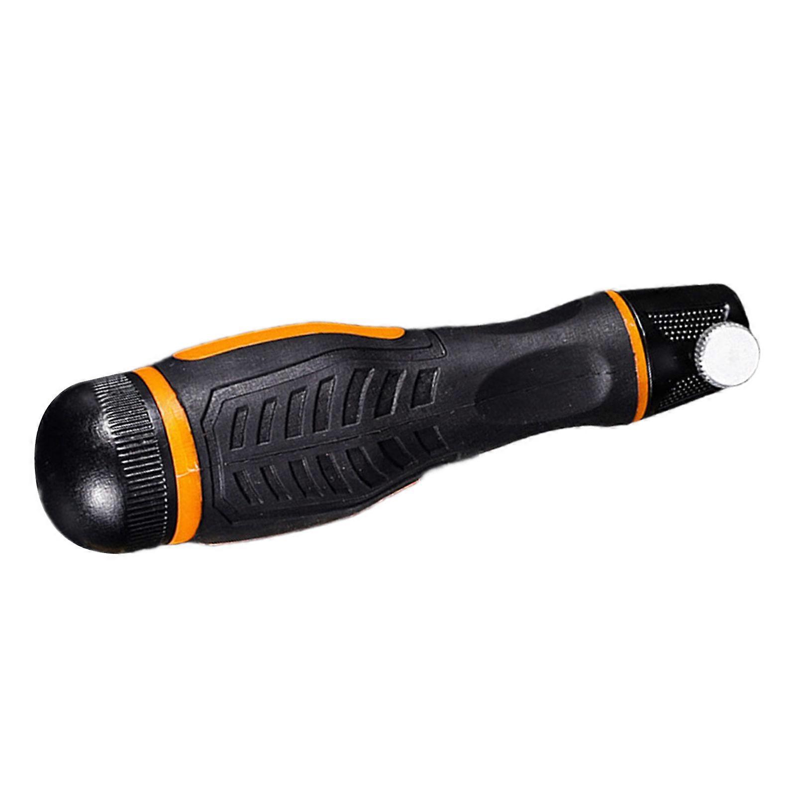 Double Function Tool Handle Featuring Quick Locking Knob Tail Bit Storage and Nonslip Grip for Reliable Cutting and Assembly Tasks Multicolor