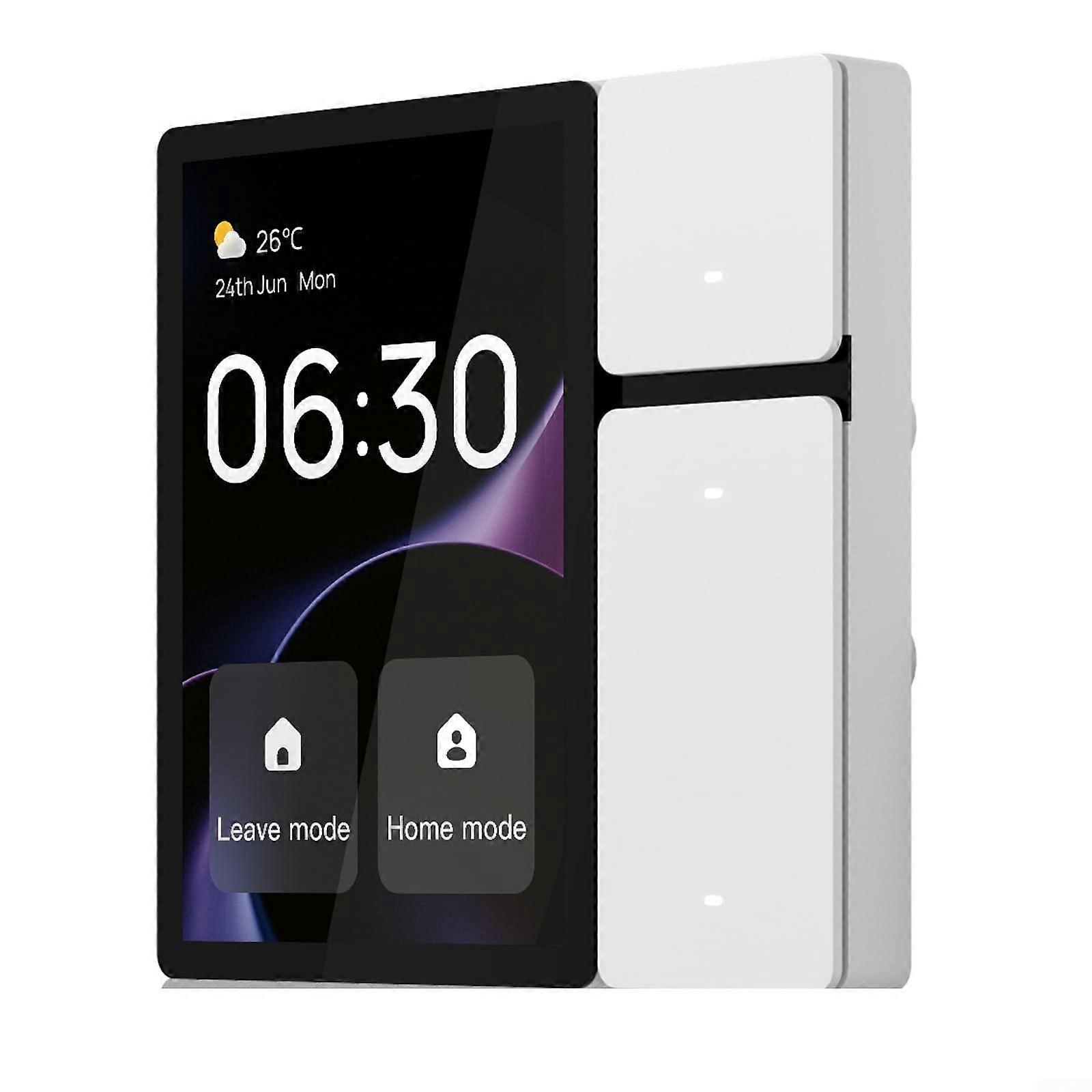 Smart Home Control Panel 3.5 Inch Touchscreen WiFi Display with Relays IR and Physical Buttons