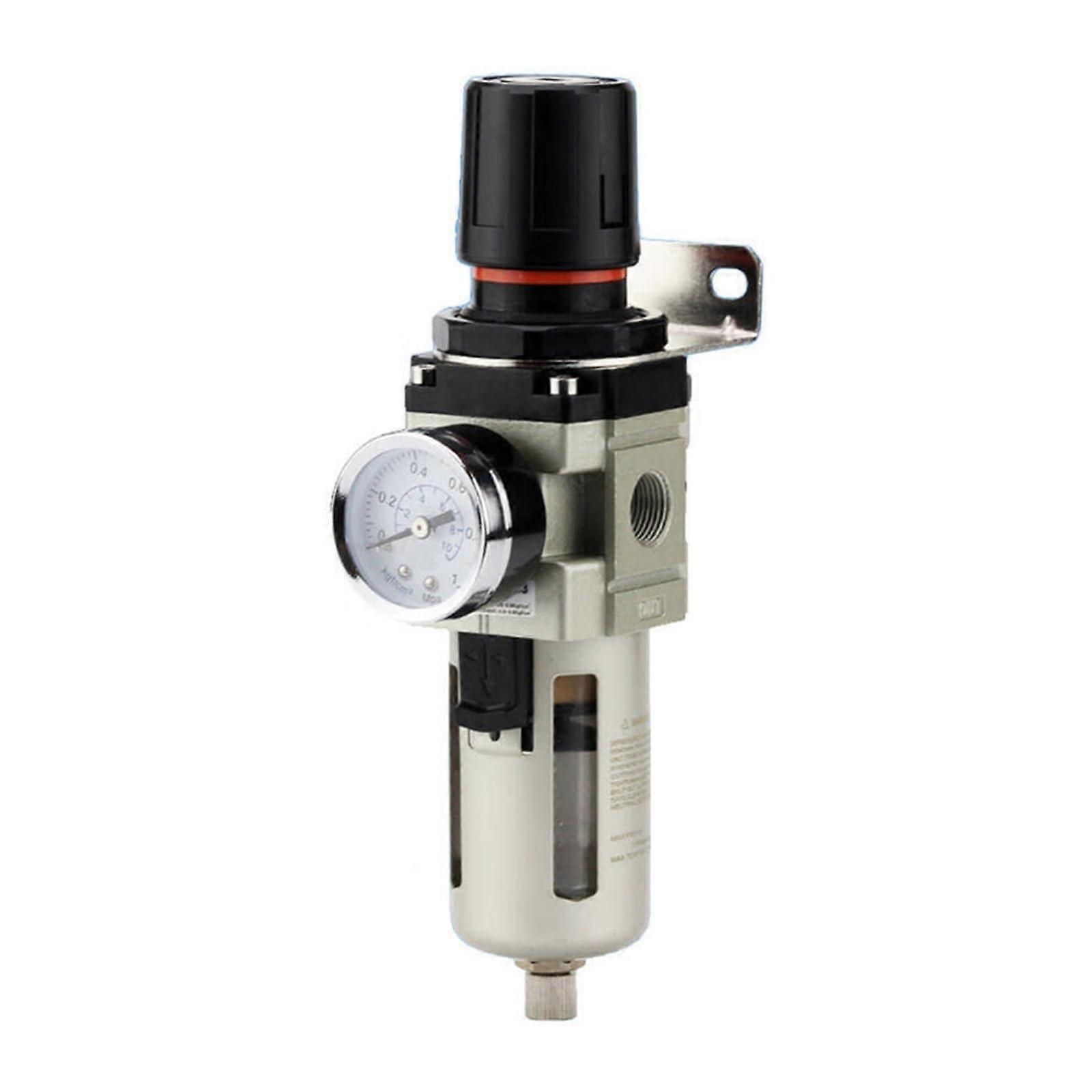 AW400006 Pneumatic Filter Regulator for Air Compressor, Precise Pressure Control, Metal Build
