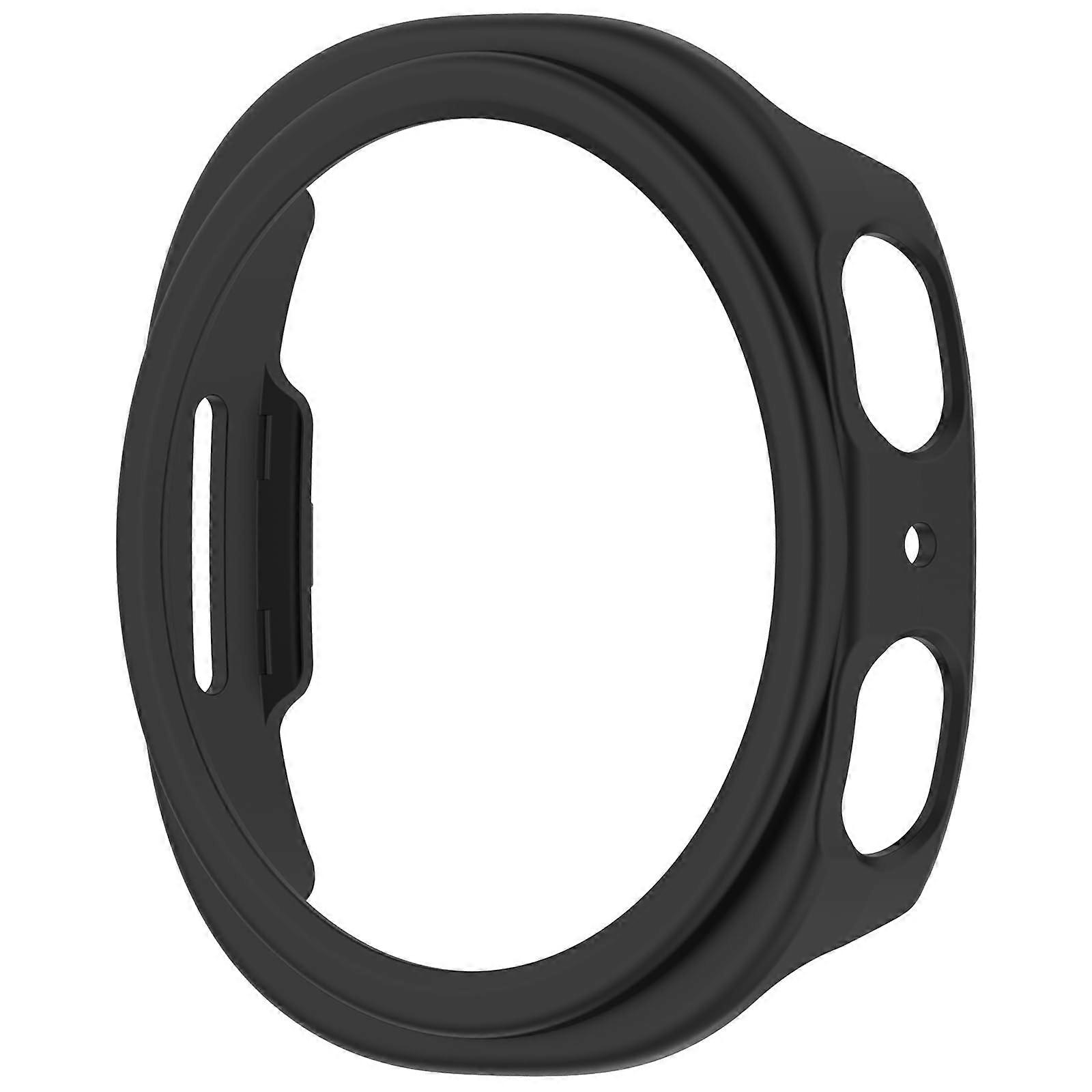 Black Durable PC Shell Scratch Protection Easy Removal Case for Samsung Galaxy Watch 8 40mm