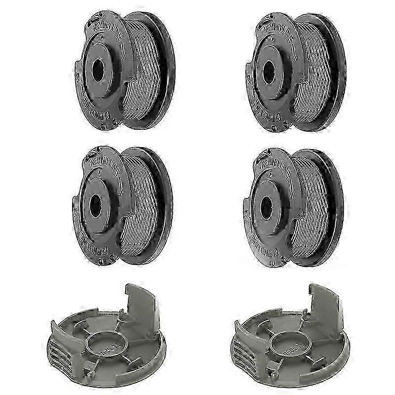 Bosch Easy GrassCut Replacement Spool and Cap Set - 4-Pack