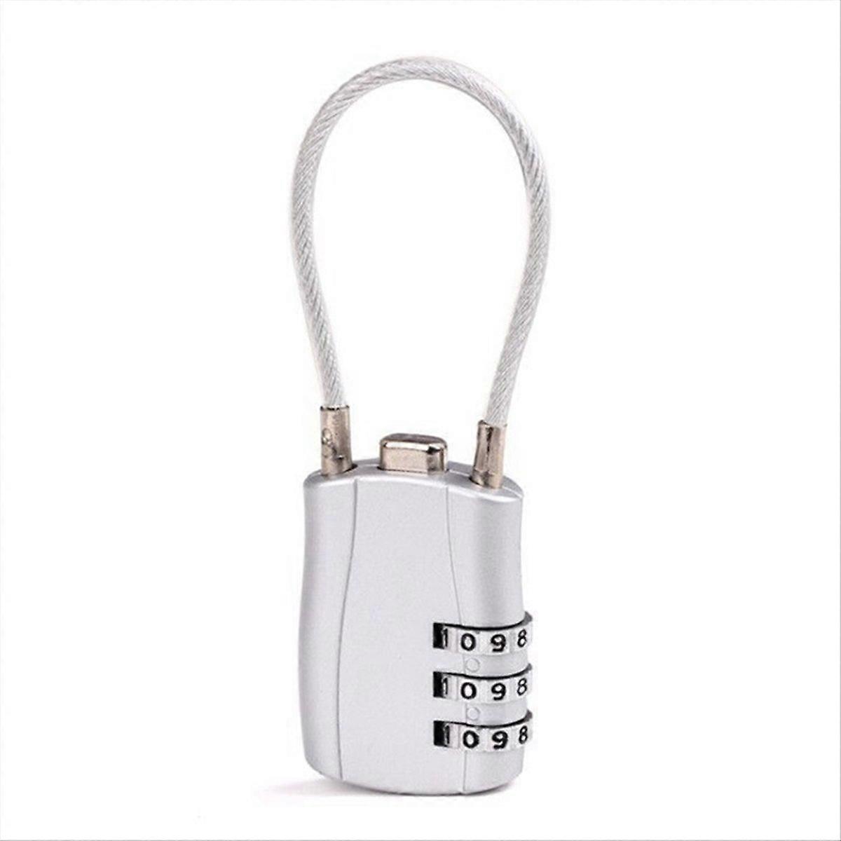 3 Digit Customs Code Lock Anti-Theft Padlock, C
