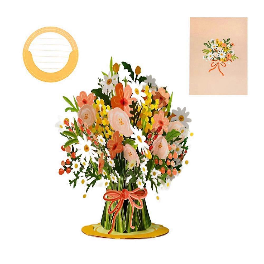 3D Wildflower Valentines Card