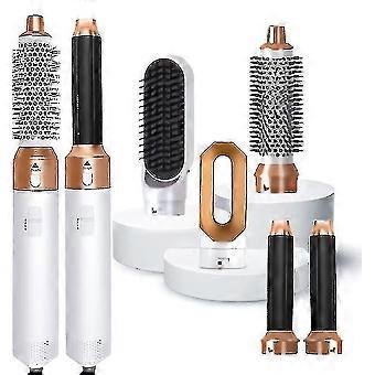 5 In 1 Hair Styler Airwrap Air Styler With Hot Air Brush  Hair Dryer, Straighteners Wrapper (white Gold)