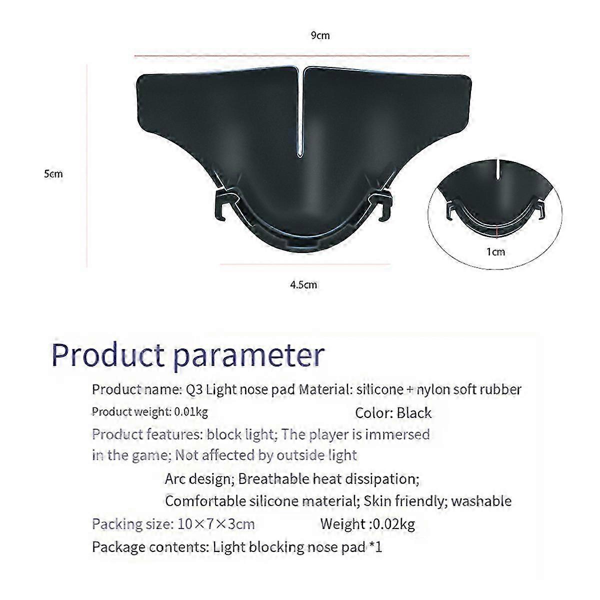 For 3 Silicone Nose Pad VR Headset