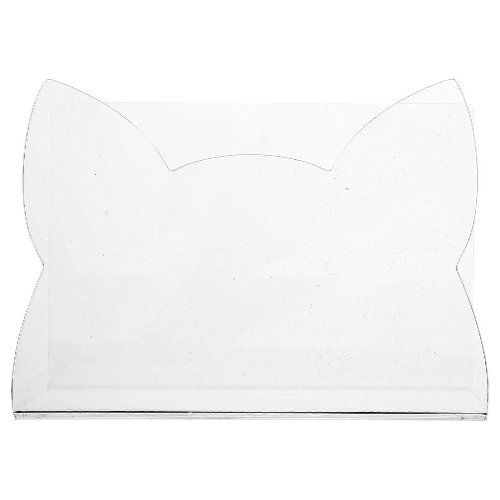Transparent Acrylic Mail Holder for Desk with Cat Shape Organizer