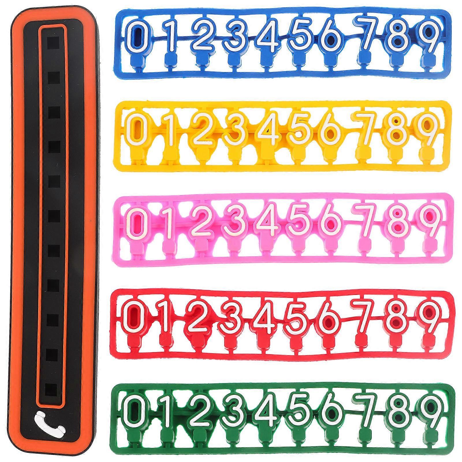 Phone Car Temporary Parking Plate for 1Set Durable PVC