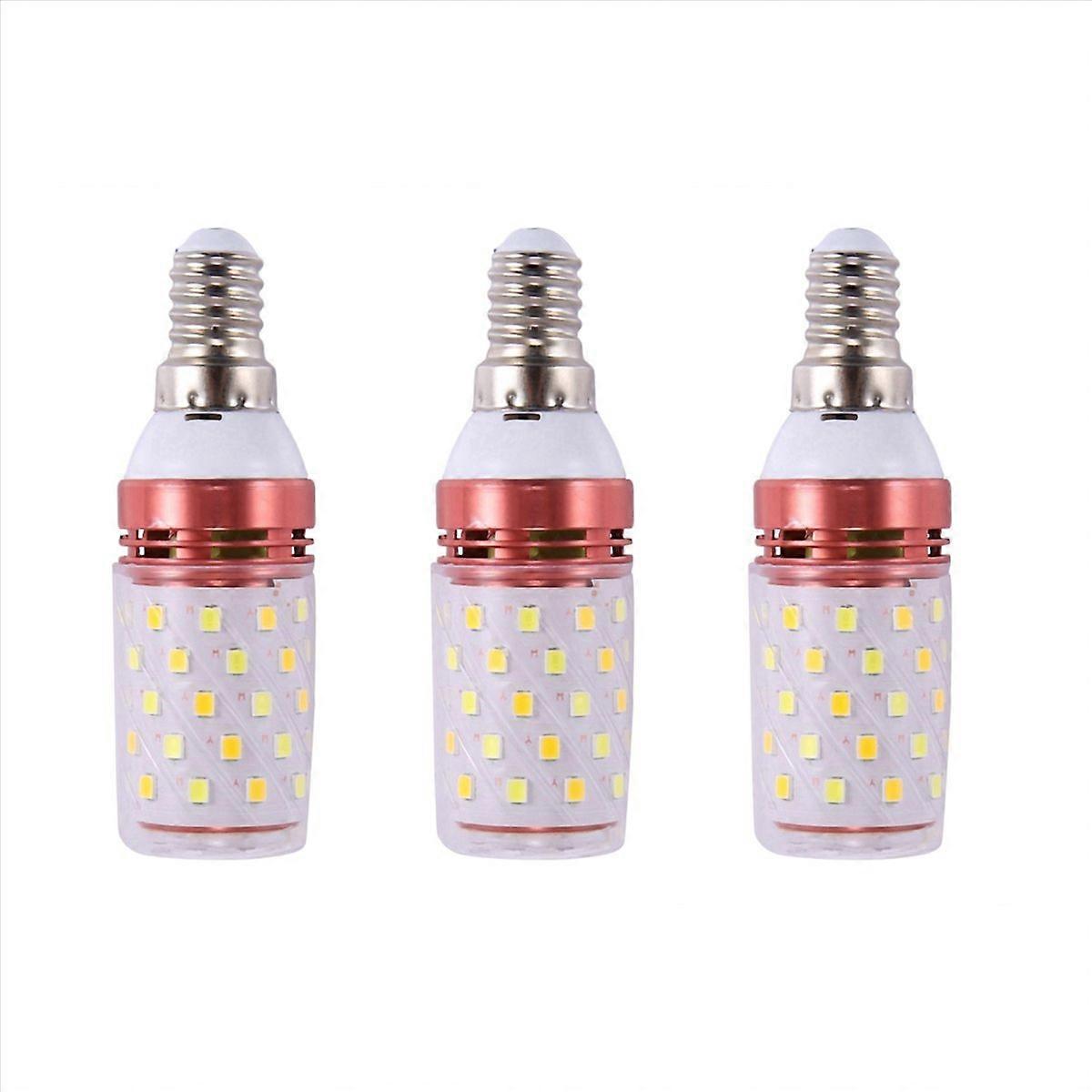 3 Color Temperatures Integrated SMD LED Corn Lamp E14 Warm White 12W