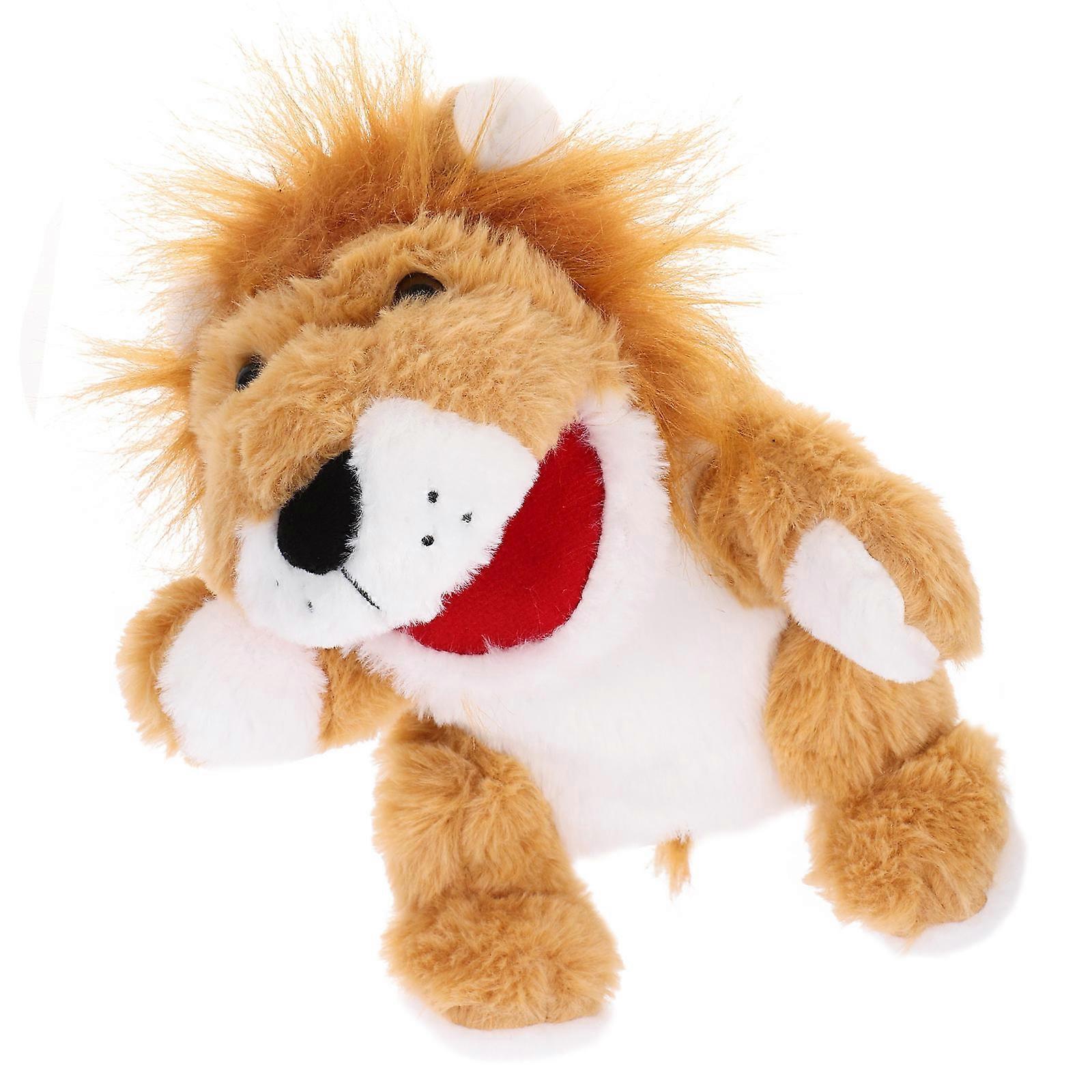 Plush Lion Hand Puppet for Interactive Storytelling Assorted Color Toy