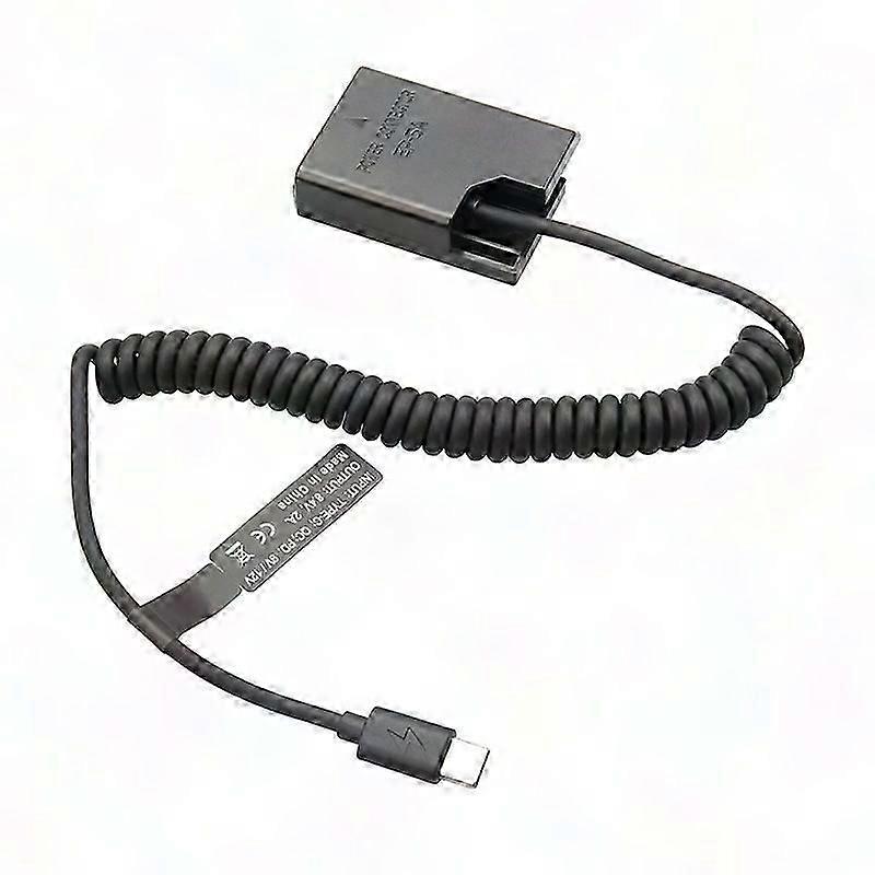 Type-C Spring Cable Dummy Coupler for D3100 D3500 Camera Battery Connection