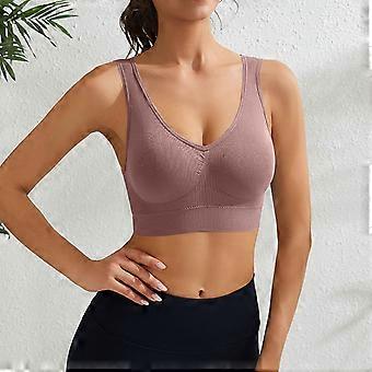 Seamless Push-Up Bra No Underwire, Lightly Padded for Cleavage & All-Day Comfort, Invisible Under Any Outfit Pink XL