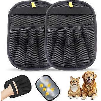 Tierhaarentfernungshandschuh, Tierhaarentfernungshandschuhe für Katzen und Hunde, magische Bürste zur Tierhaarentfernung für Möbel, Sofas, Autositze und Textilien