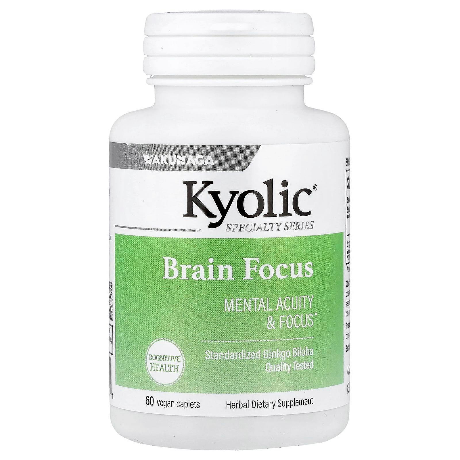 Kyolic, Brain Focus, 60 Vegetarian Caplets