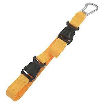 Scuba Fin Holder: Diving BC Fins Keeper with Quick-release Loop Lanyard Webbing Strap - Diving Accessory for Securing Flippers and Masks Scuba - Yello