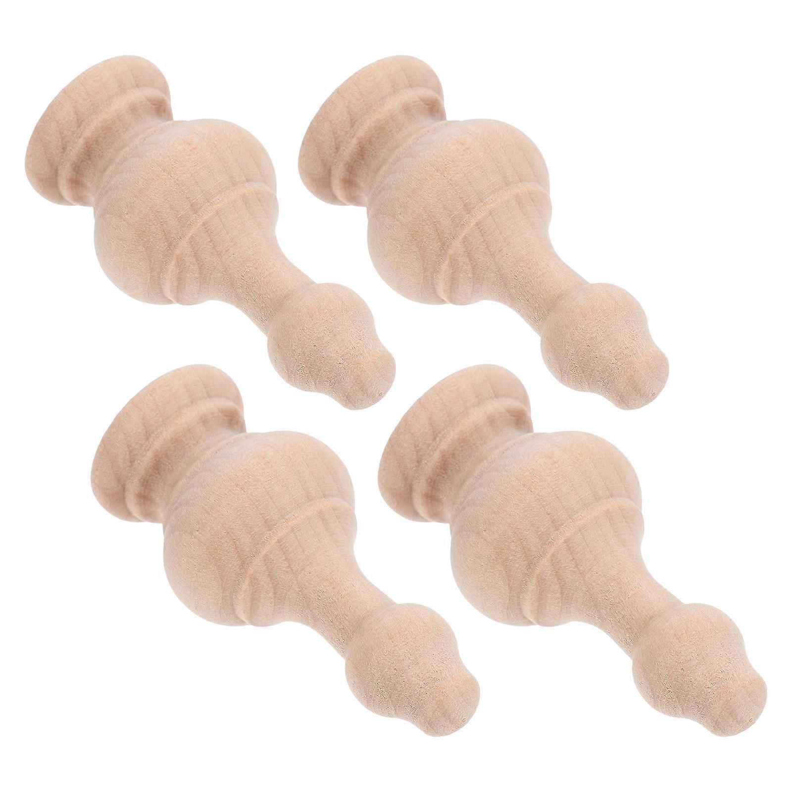 Dining Table Wood Baluster Solid Wood for Entry Table Decor 12Pcs