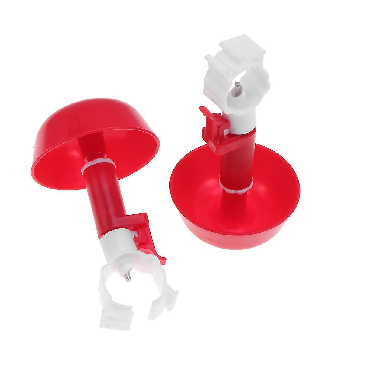 Bird Water Drinking Cup Automatic Feeder Poultry Drinking Tool 10Pcs