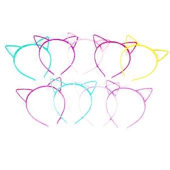 Cat Ear Hair Hoop Adorable Headband for Hairstyle Making 9Pcs Set