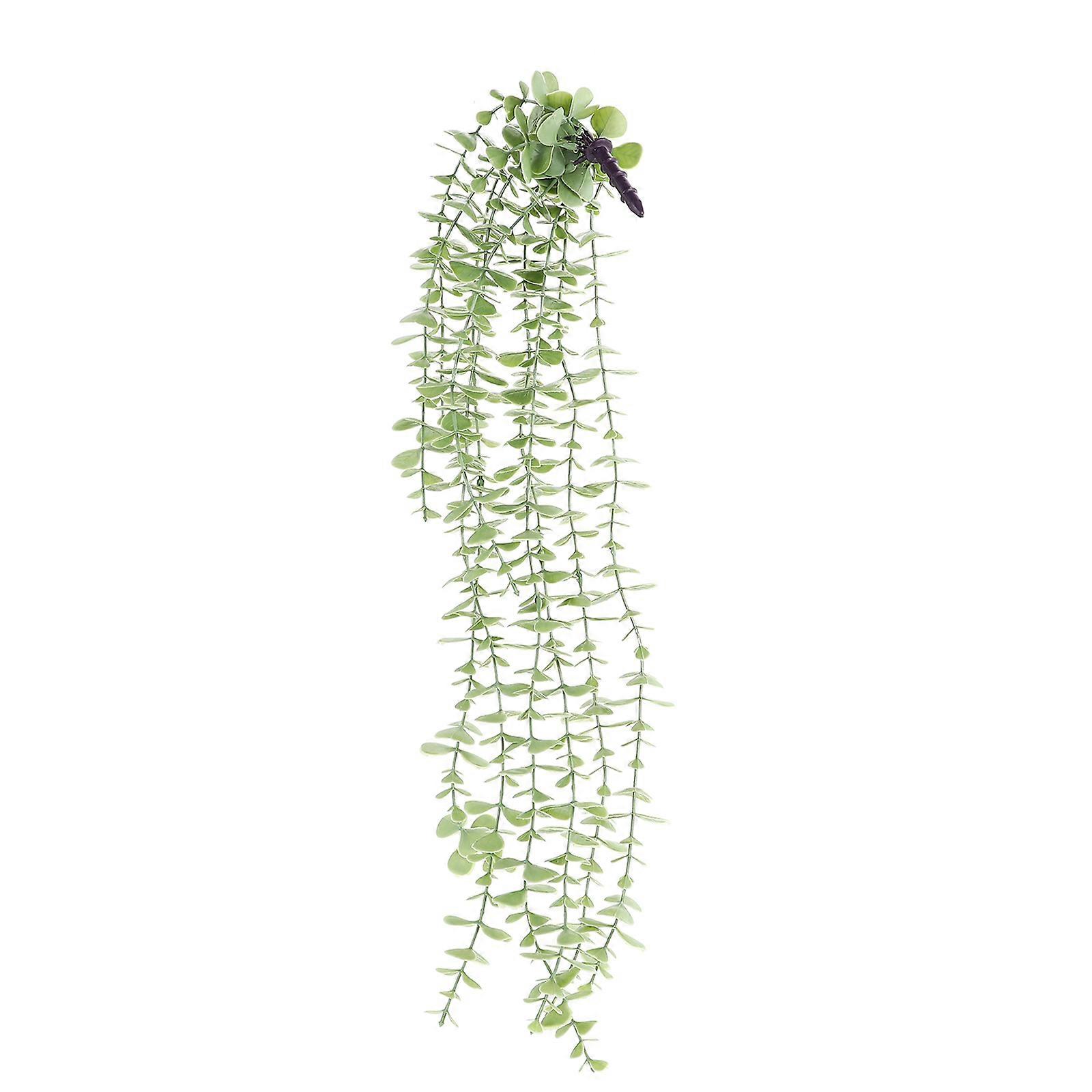 Artificial Hanging Vine Plastic Vine for Decor 1 Bundle Green Leaf