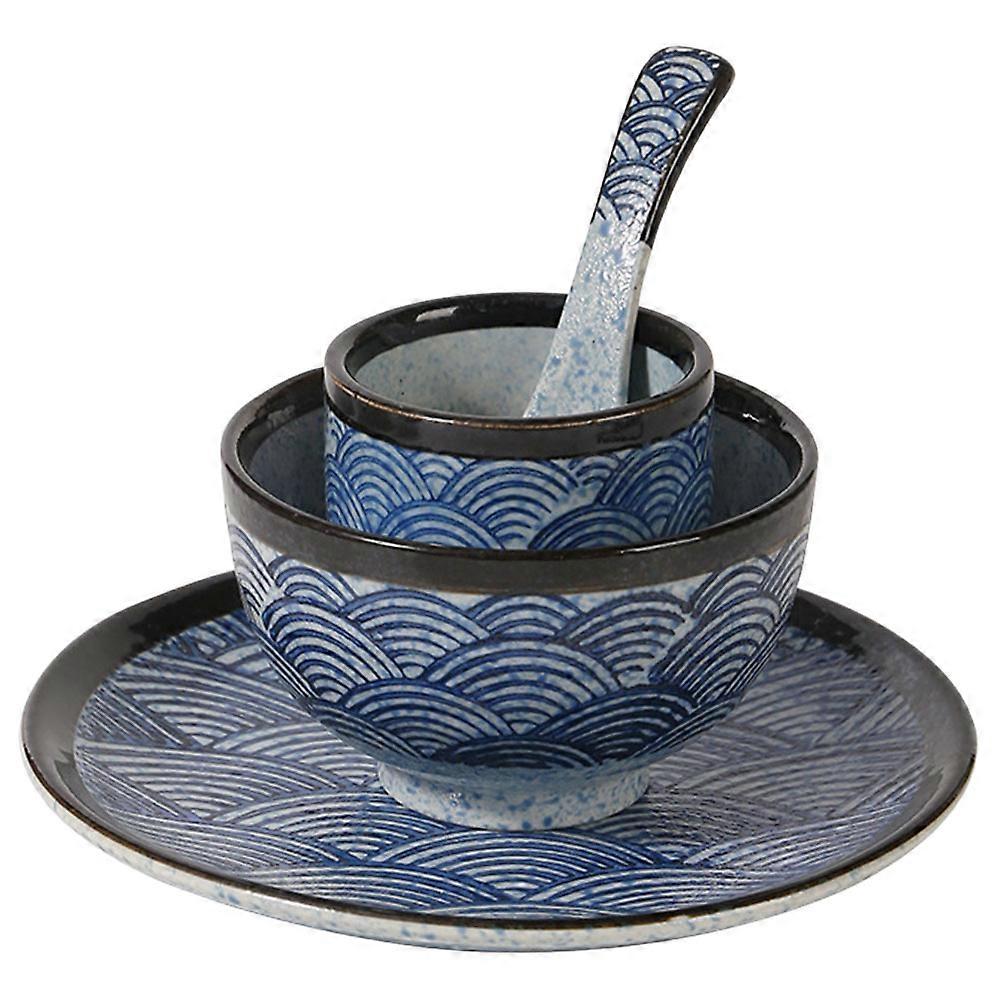 Japanese Ceramic Tableware Set for Party Use 1Set Ceramic Dinnerware Kit