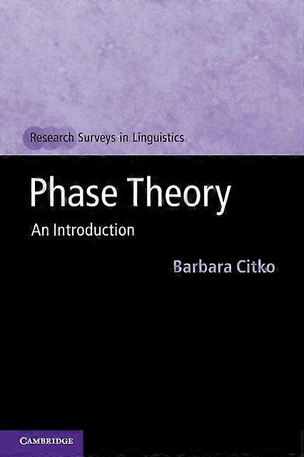 Phase Theory - Barbara Citko - Paperback - en Book