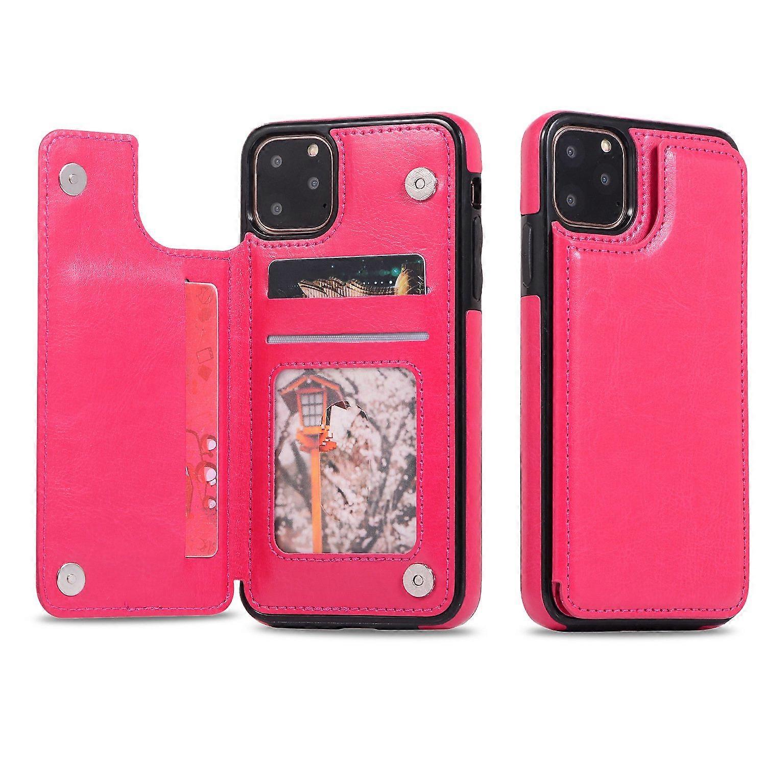 Case for iPhone 15 Leather Texture Rose Red Noz3076