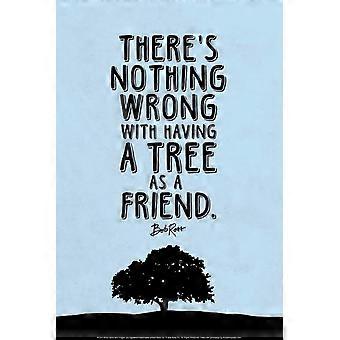 Bob Ross Niente di male nell'avere un albero come amico Citazione motivazionale e ispiratrice famosa Fantastici puzzle in legno