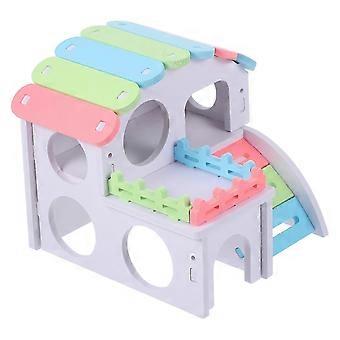 Kleines Haustierhaus Hamster Schlafplatz 2 Stück Buntes Nest