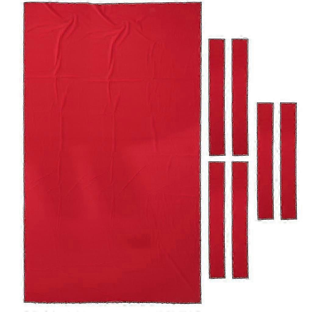 Professional Billiard Pool Table Cloth 9ft Pool Table Felt Accessories Red,l