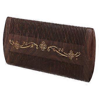 Wooden Dandruff Lice Comb: Fine Tooth Double Sided Fine Tooth Flea Hair Comb For Kids Adults Pets Dandruff And Flea Removal Styling Tools