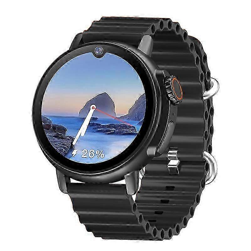 1.6'' Round AMOLED Smart Watch, Bluetooth Calling, IP67 Waterproof Tracker - Black, iPhone & Android