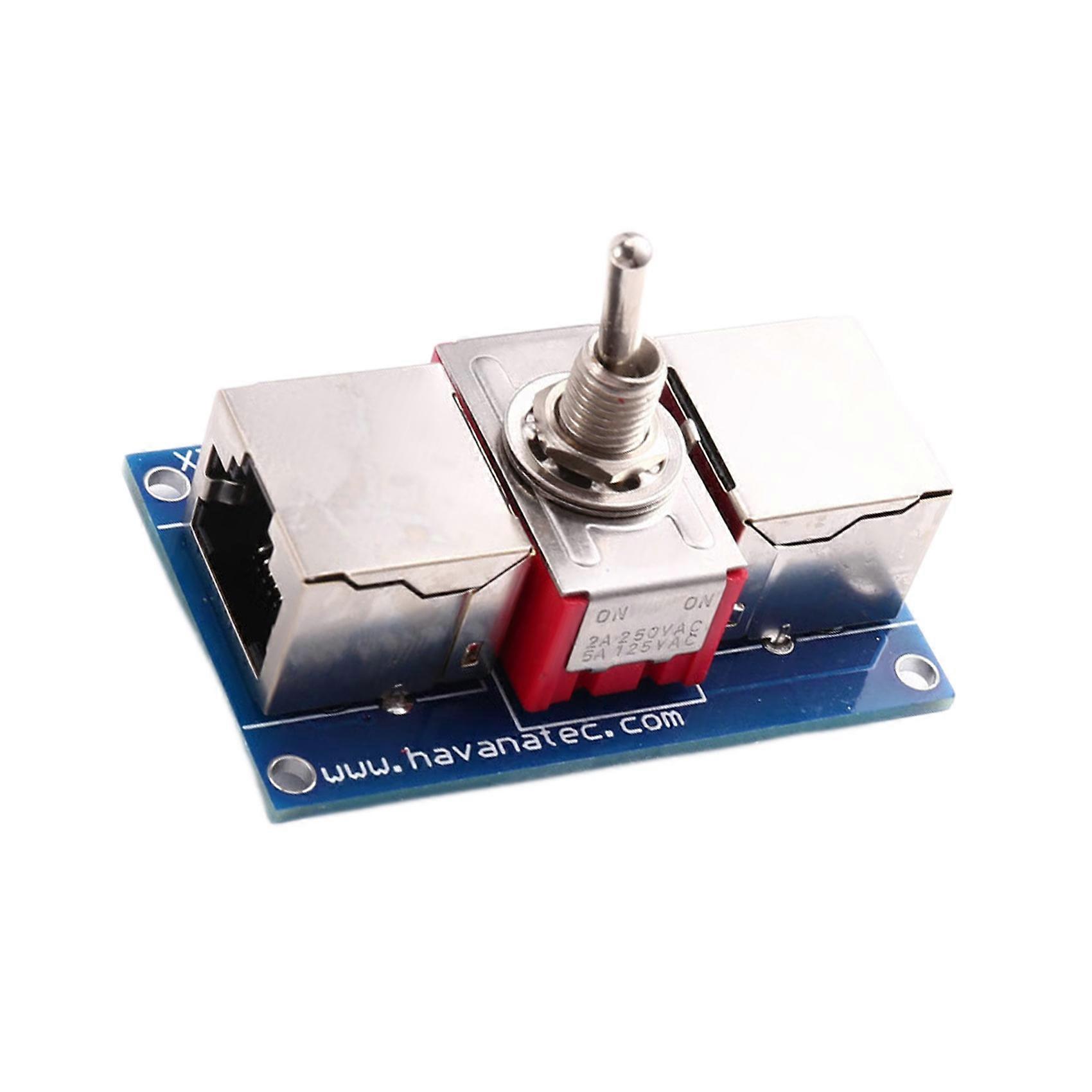 Network RJ45 LAN CAT5/CAT6 Twisted Pair Control Switch Toggle Switch