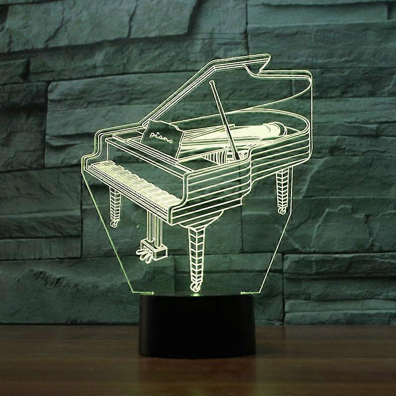 Piano Shape Table Lamp, USB & Battery Version