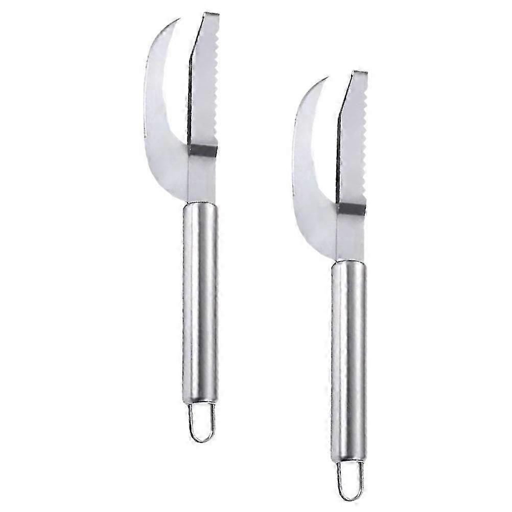 Fish Scale Remover 2Pcs Fish Scaler Tool for Efficient Kitchen Use