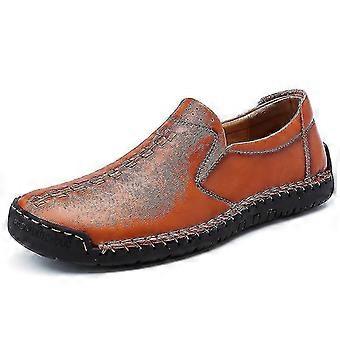 Männer Handnähte Leder rutschfeste weiche Sohle Business Casual Schuhe