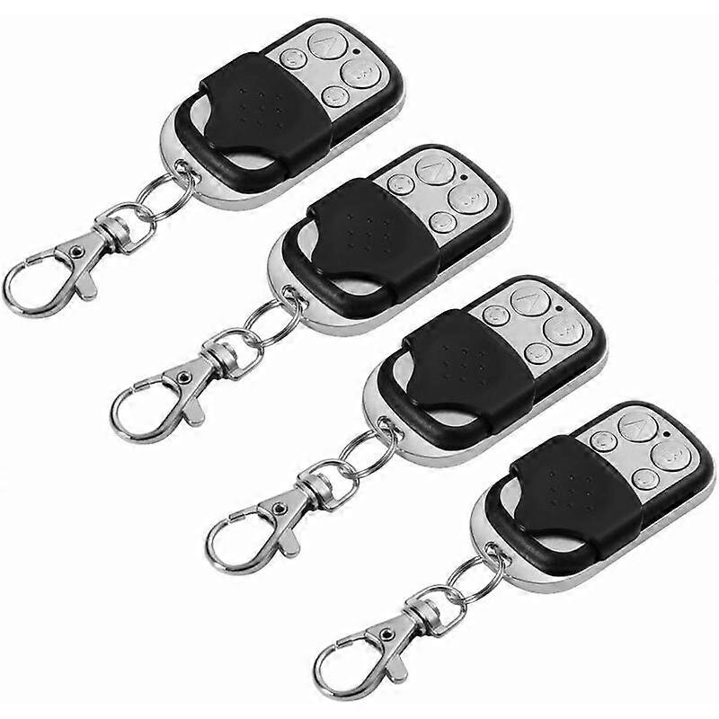 Set of 4 universal remote controls for automatic doors, 433.92 MHz frequency, fixed code