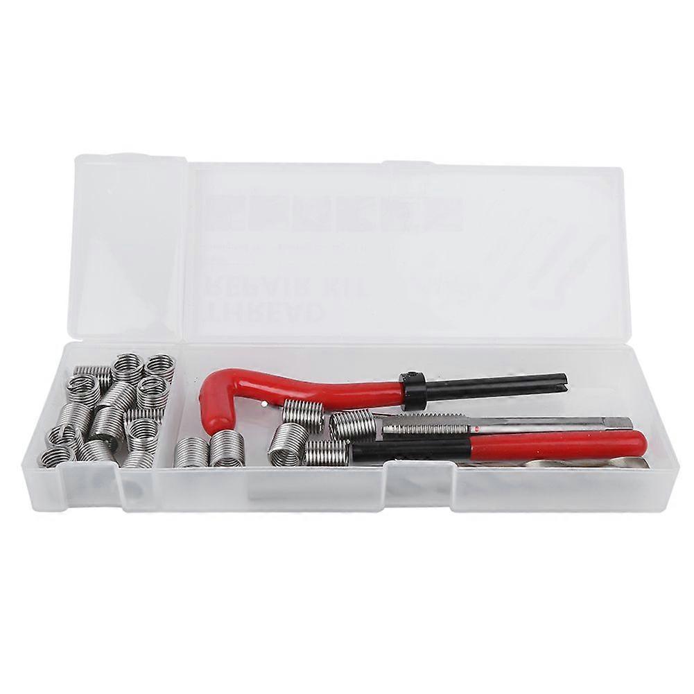 25pcs M10 Thread Repair Kit Thread Tap Drill Bit Damaged Threads Repair Tools