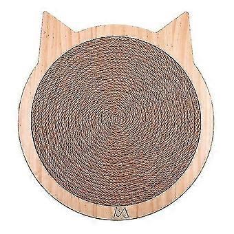 Solid Wood Cat Head Gripper Hand-woven Sisal Durable Cat Toy Supplies