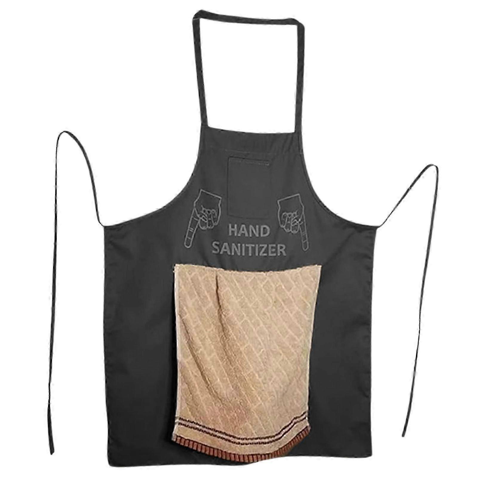 Tablier de chef farceur pour homme, cadeau rigolo par excellence, tablier de cuisine et de grillades amusant, surprise cachée dans la poche - Taille L