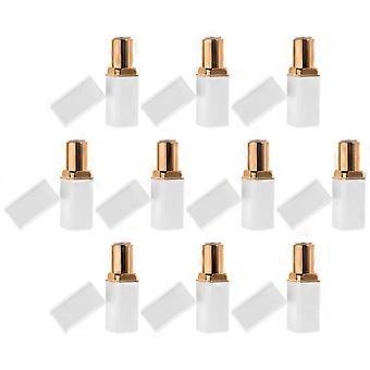 Lip Balm Tubes Refillable Tubes for DIY 10Pcs White ABS Containers