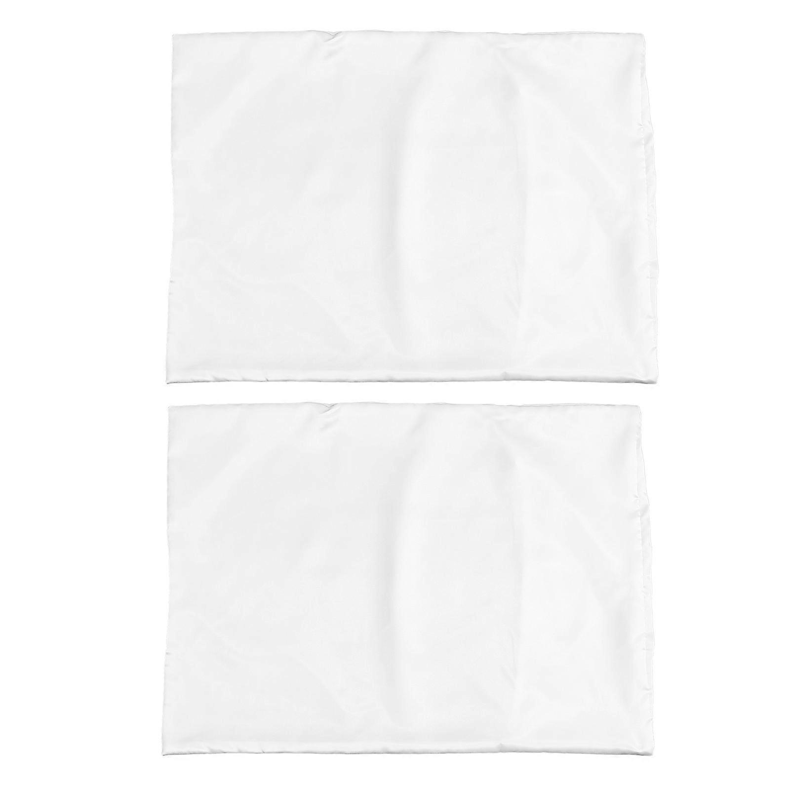 Simulation Silk Pillowcase Polyester Pillowcase for Pillow 2Pcs Home Use