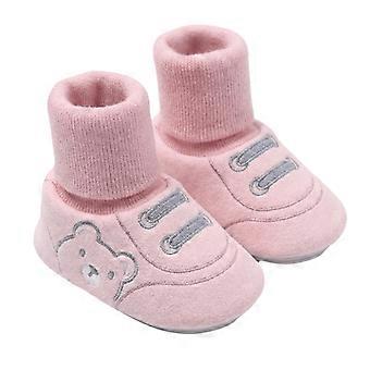 Soft Rubber Sole Baby Walker Shoes Non-Slip Breathable Infant Shoes Cartoon Design Wear-resistant Baby Booties Walking Practic