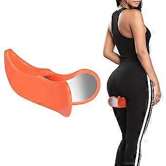 Dispositivo per l'esercizio del pavimento pelvico femminile, per l'allenamento mediale di fianchi e interno coscia, colore arancione, per modellare i glutei.