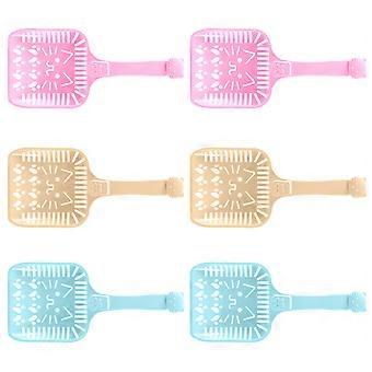 Cat Sand Plastic Pet Litter Scoop for Cleaning 6Pcs