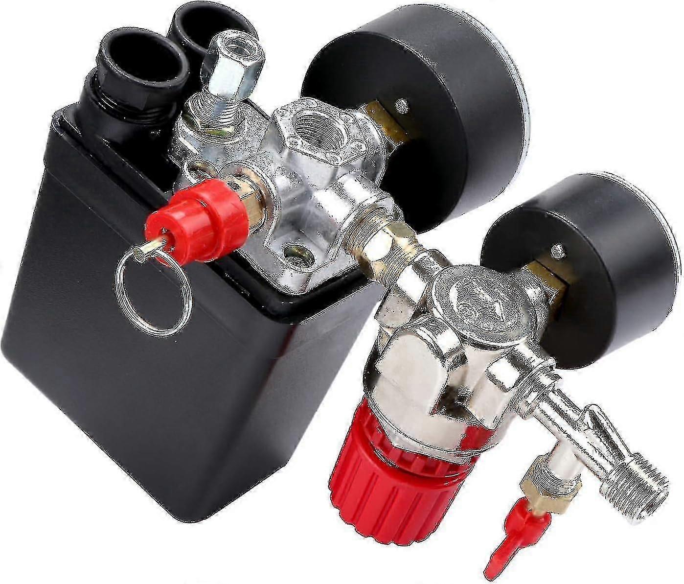 Luftkompressor-Druckschalterventil Druckschalter Luftkompressor mit Reglermessgerät