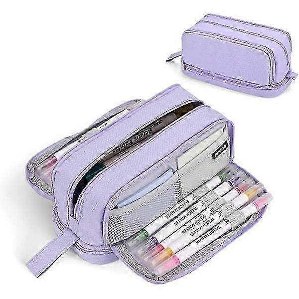 Large capacity pencil case, purple