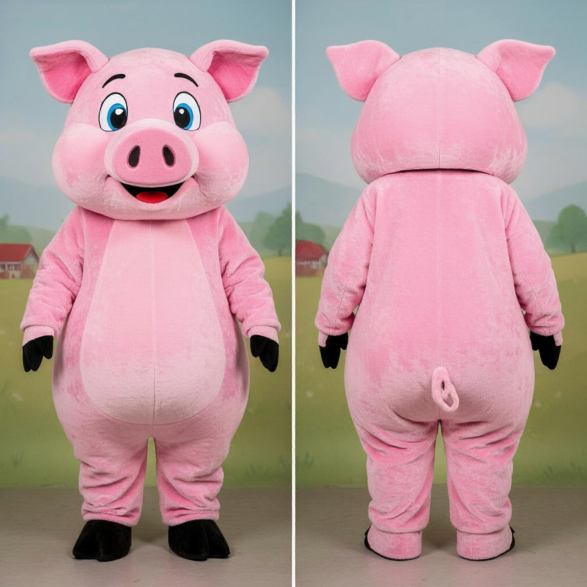 MASTICOT Pink Cuddly Sow Mascot