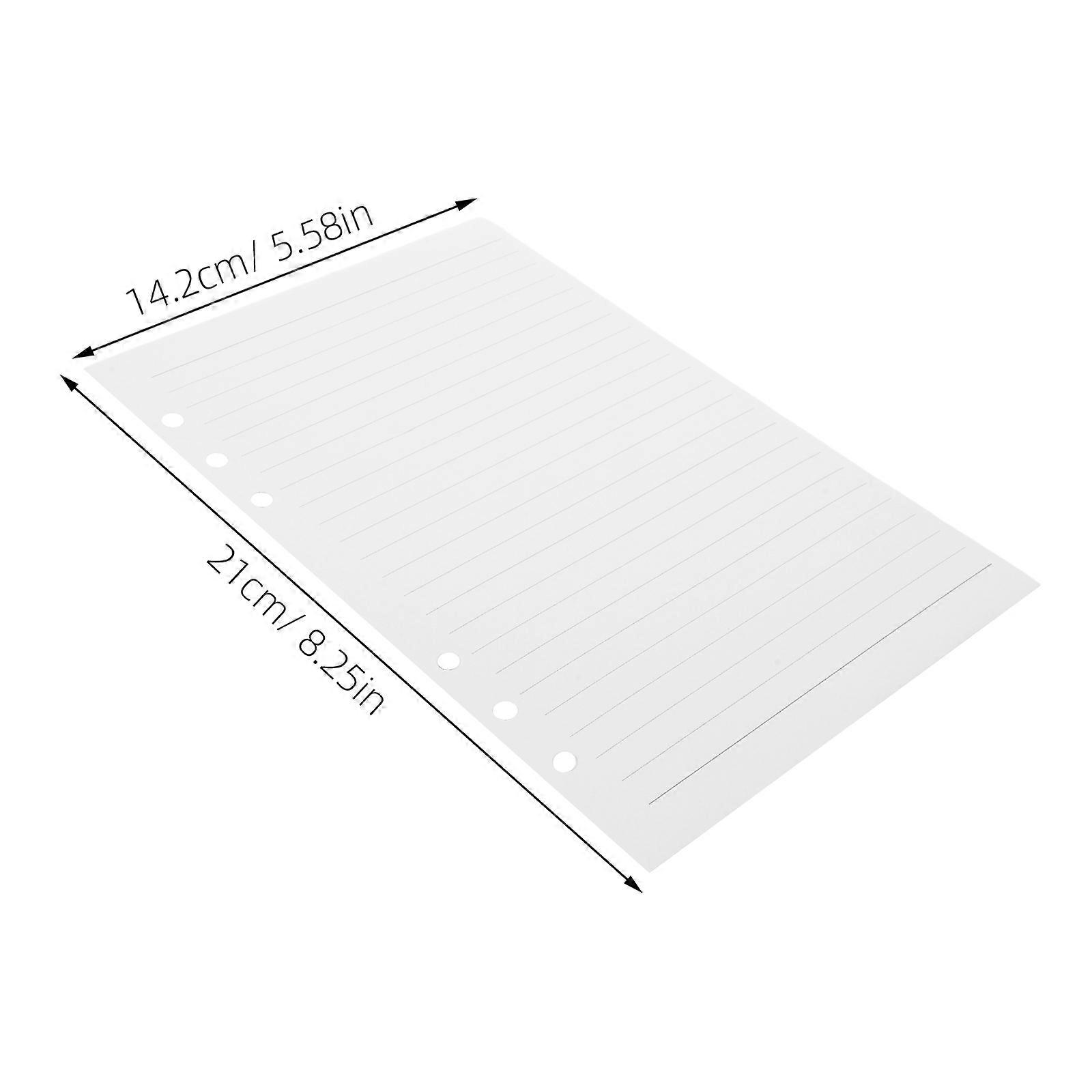 Lined Notebook Paper Binder Inserts for Planner Refills 225Sheets White