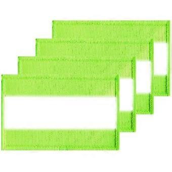 Reflective Safety Patches,4Pcs Reflective Hook Loop Patches Running Armbands Night Fluorescent Fastener Patches for Dark Firefighter Rescue Police Jac