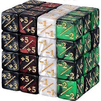 48pcs MTG Dice & Counters Set, Magic The Gathering Loyalty Counter Dice for Tabletop Card Games